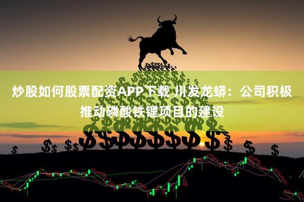 炒股如何股票配资APP下载 川发龙蟒：公司积极推动磷酸铁锂项目的建设